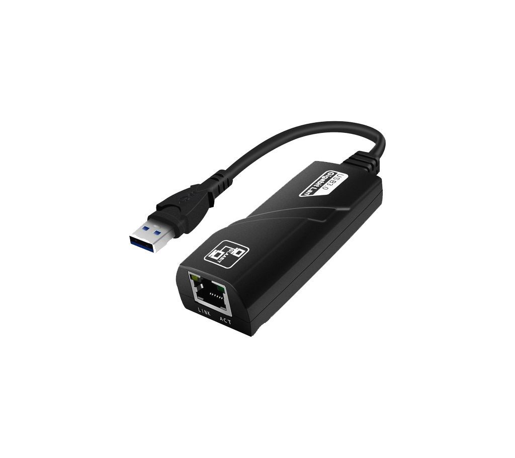 USB 3.0 to 10/100/1000 Mbps Gigabit RJ45 Ethernet LAN Network Adapter for PC Mac