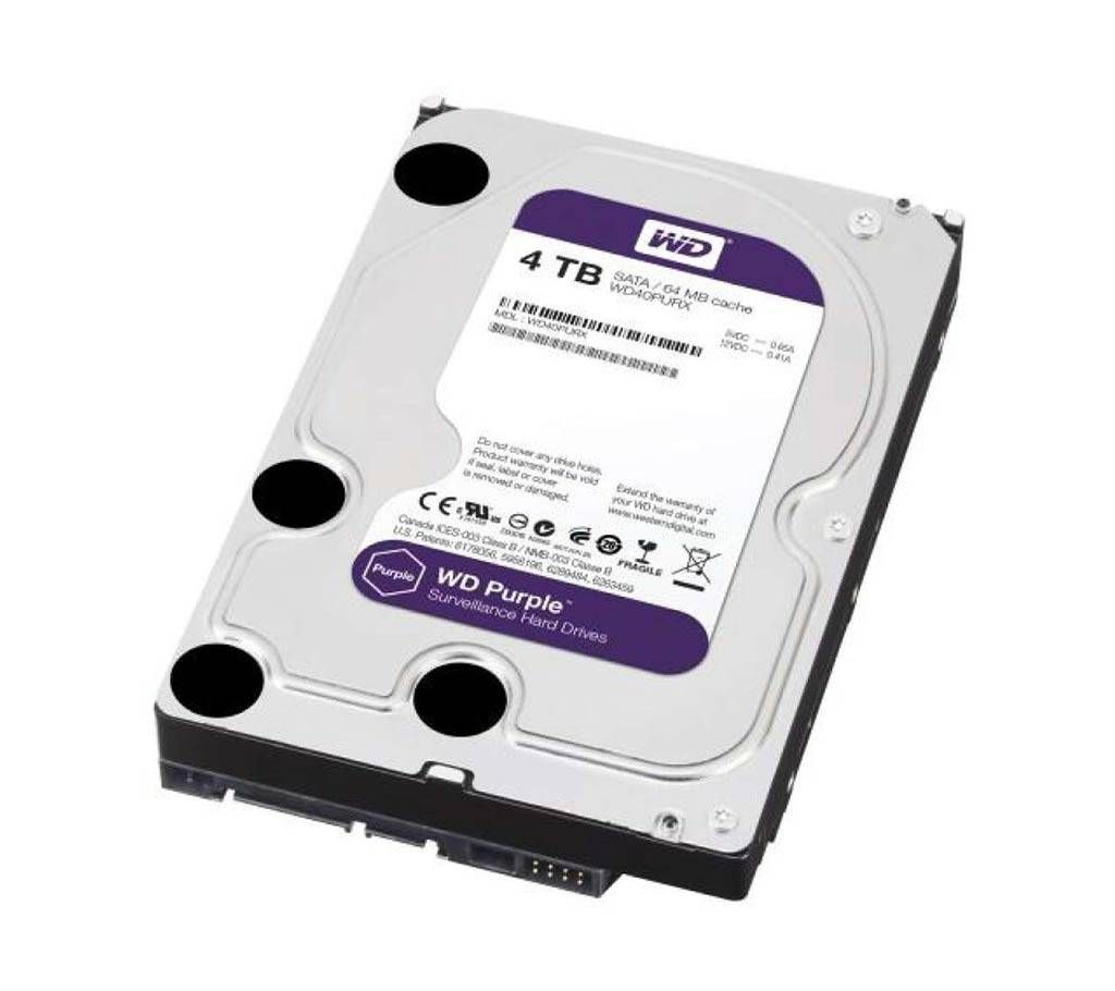 Western Digital Purple 4TB 3.5 Inch SATA 5400RPM Surveillance HDD