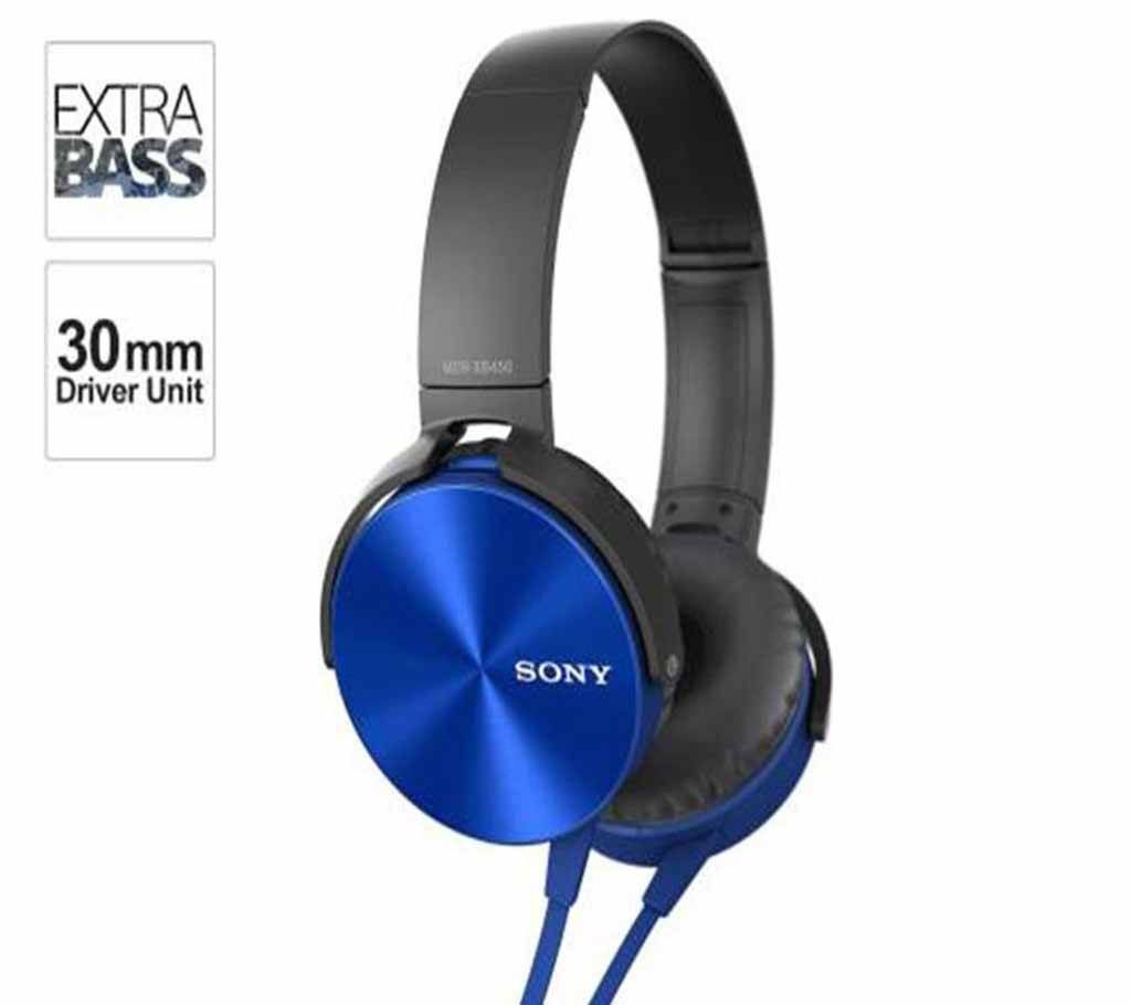SONY XB450 Wired Headphones-Blue