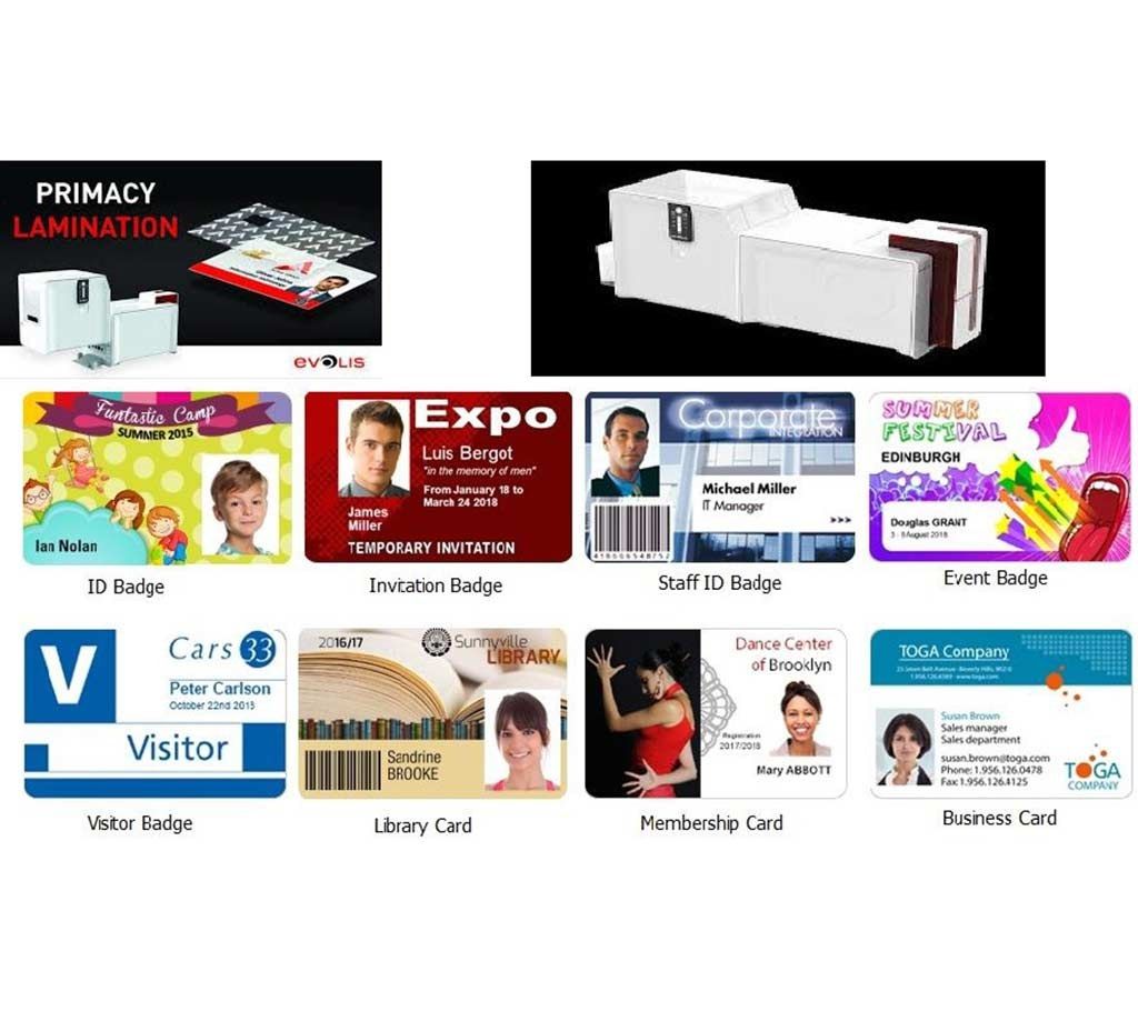 EVOLIS PRIMACY LAMINATION ID CARD PRINTER