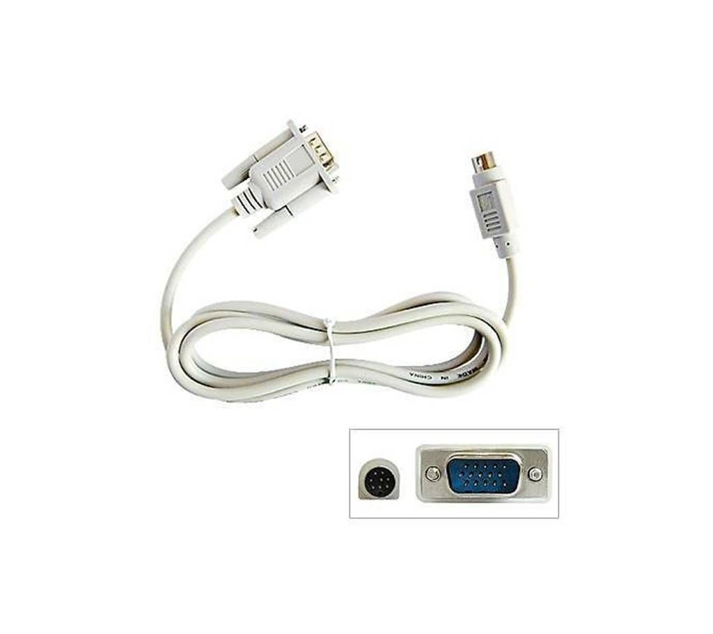 VGA to PS2 8 Pin TV Card Cable