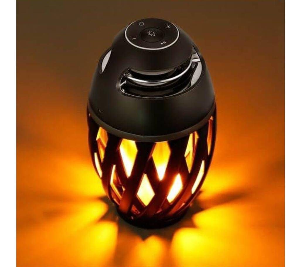 Rechargeable Flame Lamp With Wireless Speaker