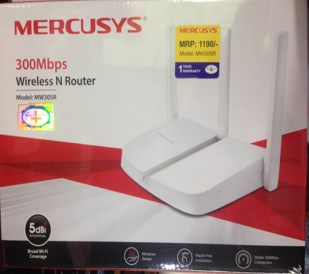 Mercusys MW305R 3 Antenna 300Mbps Wireless N Router
