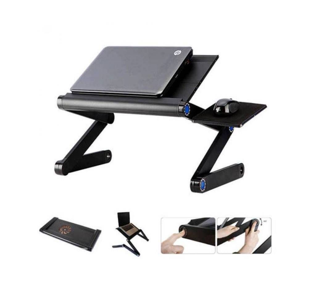 Aluminum Laptop Table with Mouse Trey