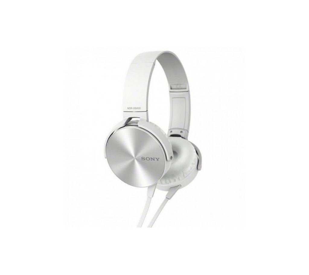 Sony MDR-XB450AP Headphone-White copy 