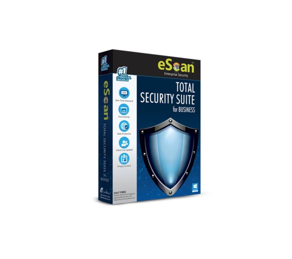 eScan Total Security Suite with Anti-Theft - 2019 - 1 User - 1 Year with pen free