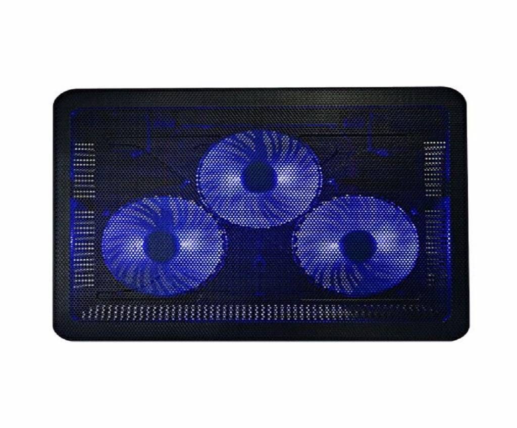 Black Cat 3 Fan Laptop Cooling Pad