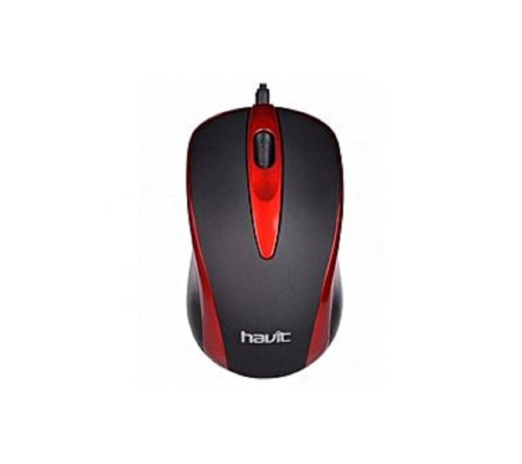 Havit USB Mouse - Red and Black