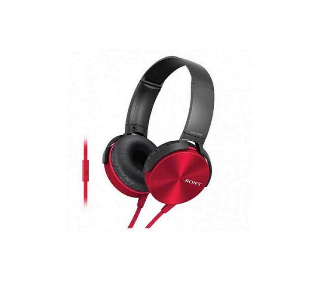 Sony MDR-XB450AP Headphone-Red copy 