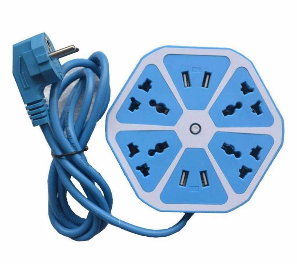 Hexagone Multiplug with 4 port USB