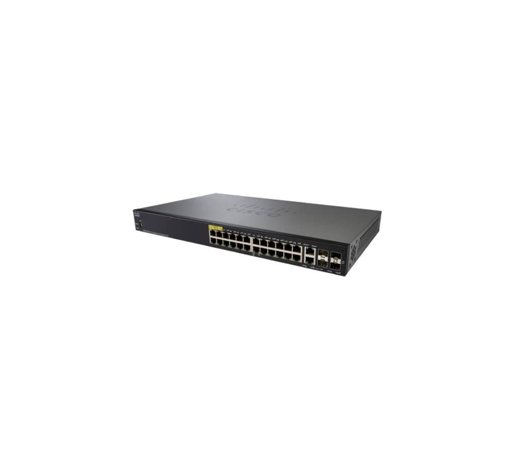 Cisco SG350-28P 28-Port Gigabit PoE Managed Switch