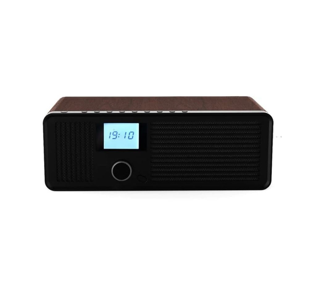 RB- RETRO BLUETOOTH SPEAKER AUX STEREO MUSIC PLAYER AMPLIFIER CLOCK ALARM