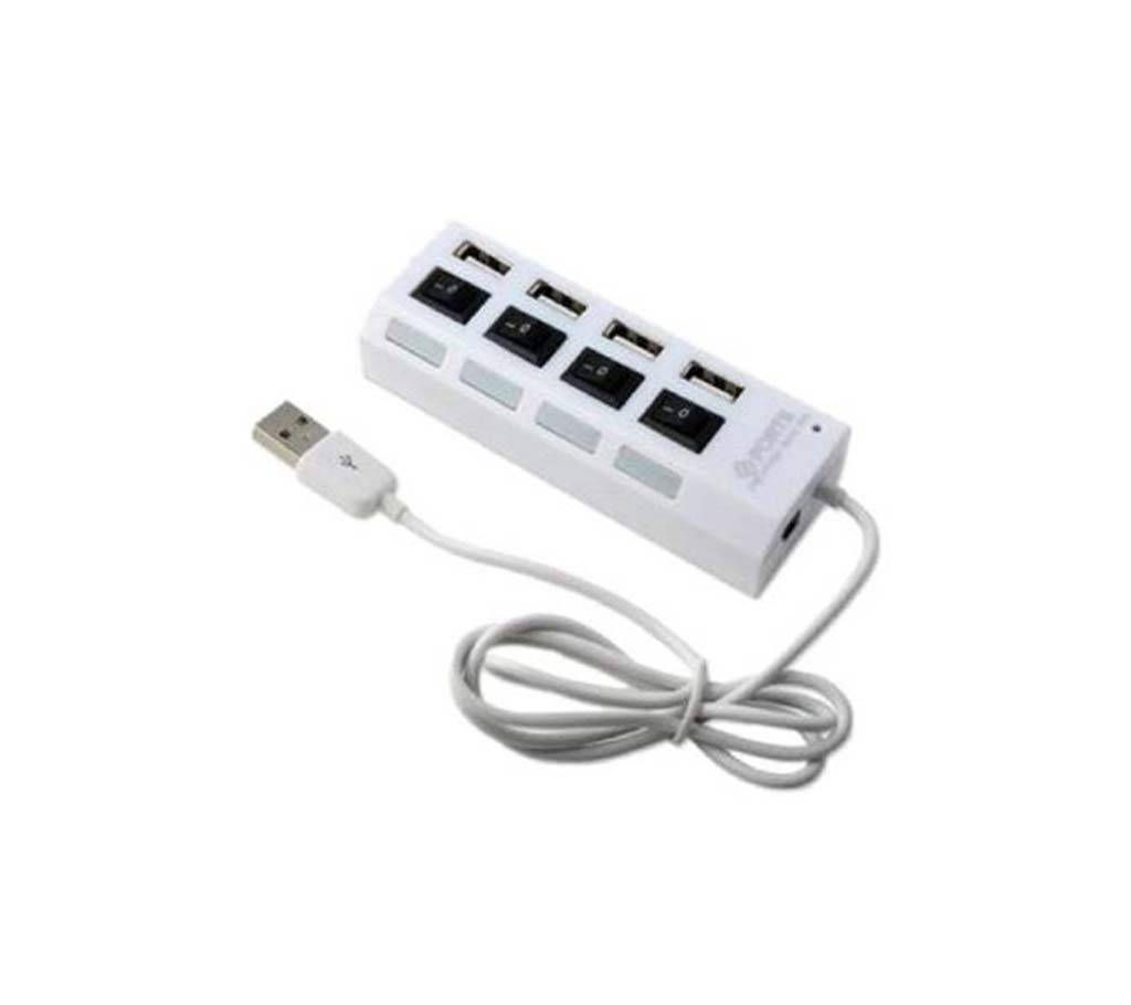 4-Port USB 2.0 HUB With Individual Power Switches