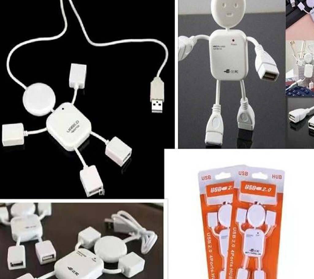 High Speed Human Shape robot 4 Port USB Hub