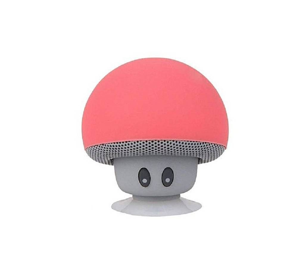 Mini Portable Mushroom Stereo Bluetooth Speaker - Pink