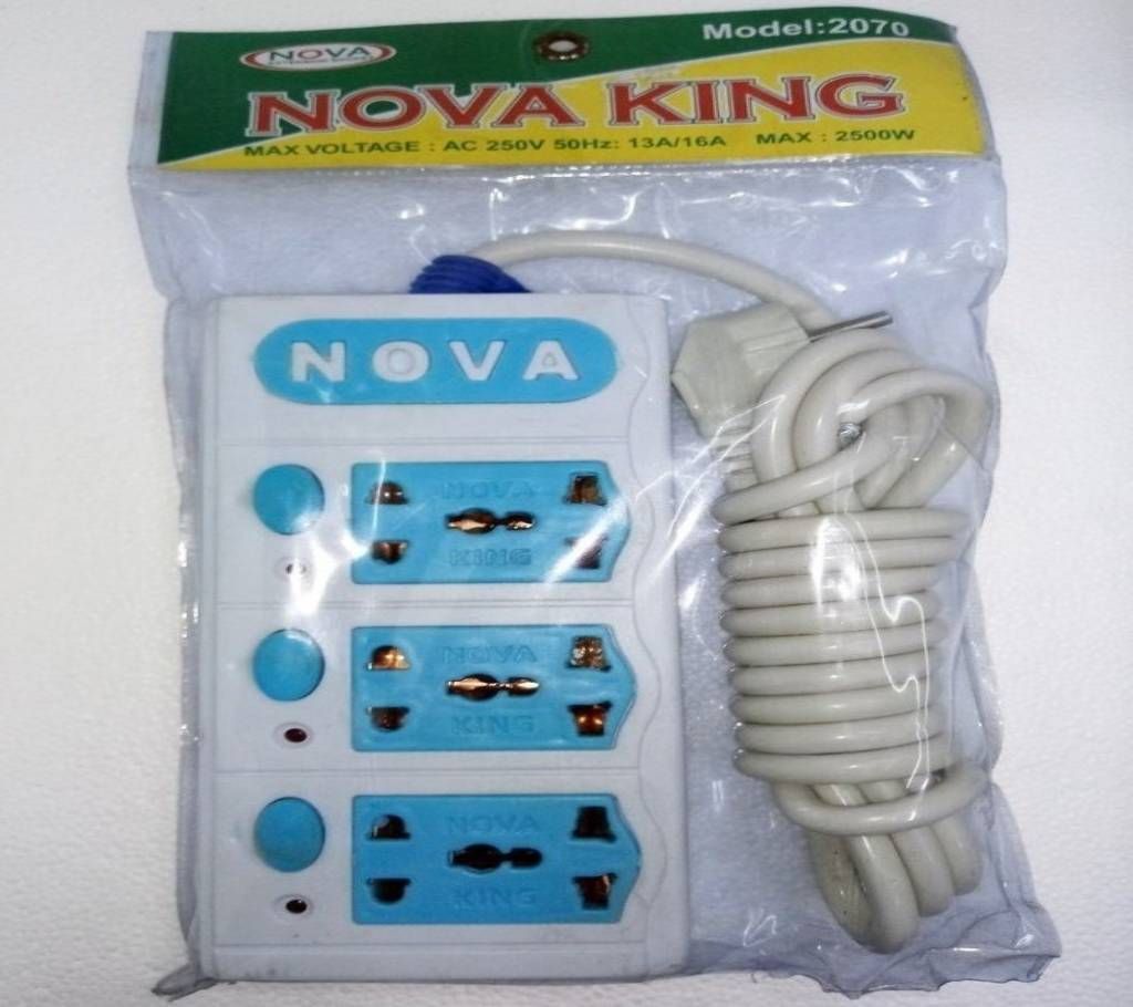 Nova 6 Port Multi-plug - White