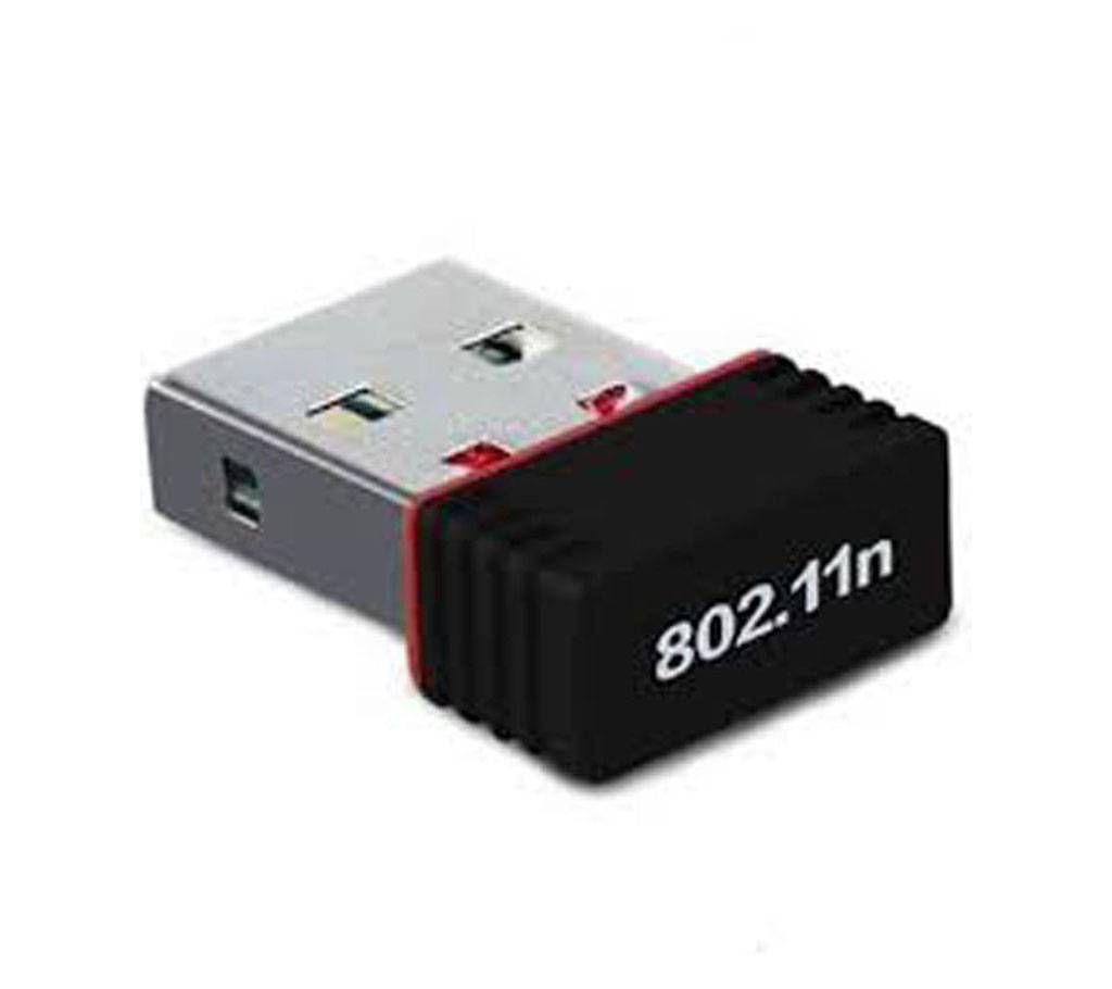 Nano wireless USB LAN Adapter 150MBPS 2.4GHZ - Black