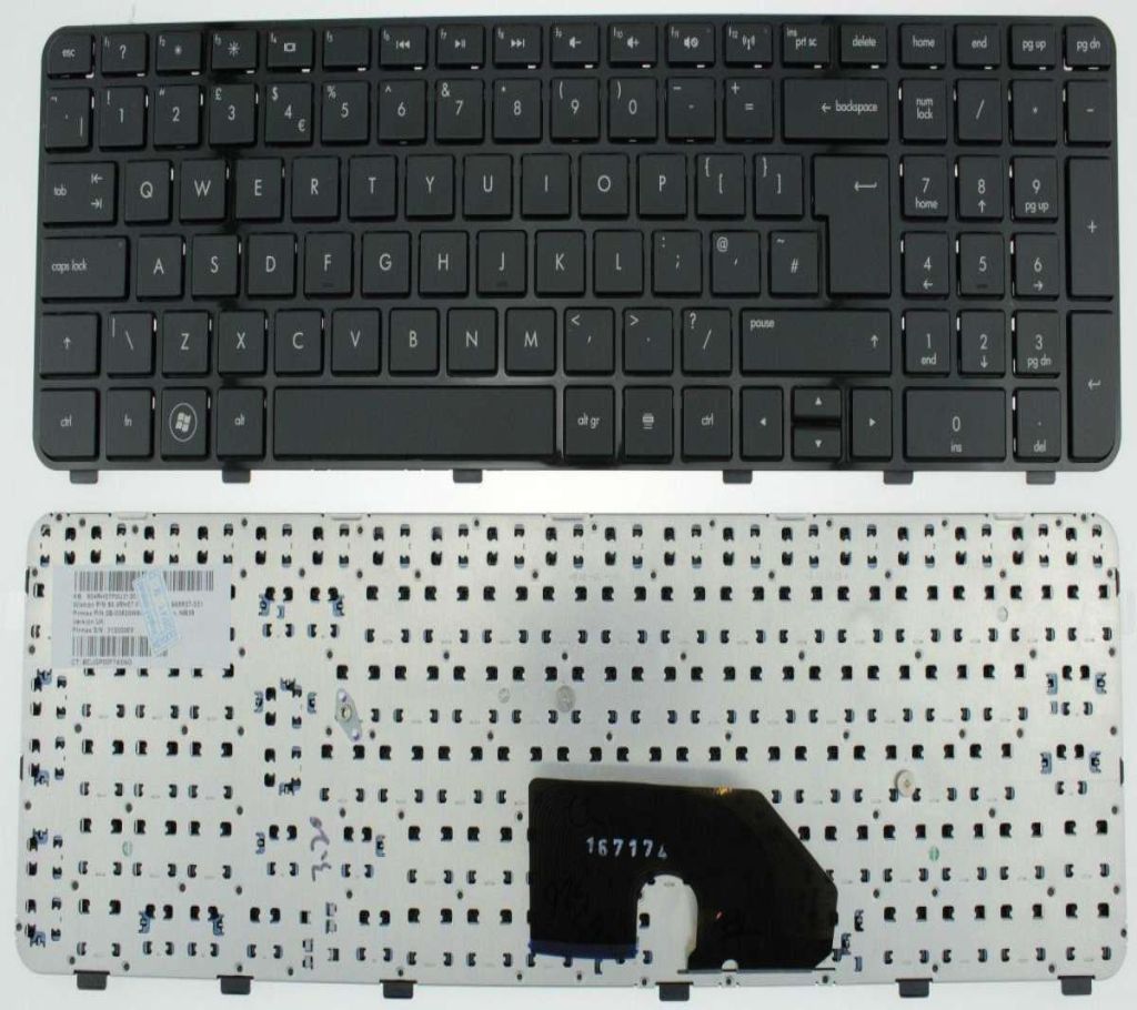 New Black Matte keyboard with Frame for HP Pavilion DV6-6B19WM DV6-6B21HE DV6-6B22HE DV6-6B26US DV6-6B27NR DV6-6B47DX DV6-6B48NR DV6-6B51NR DV6-6C10US