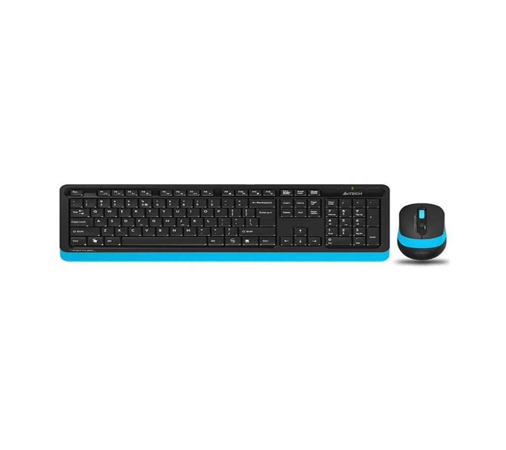 A4tech Fg1010 Wireless Keyboard And Mouse Blue 