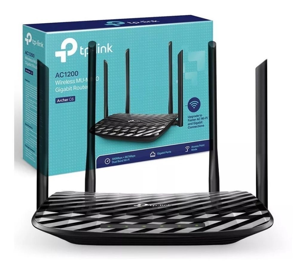 TP-Link Archer C6 AC1200 MU-MIMO Gigabit Router
