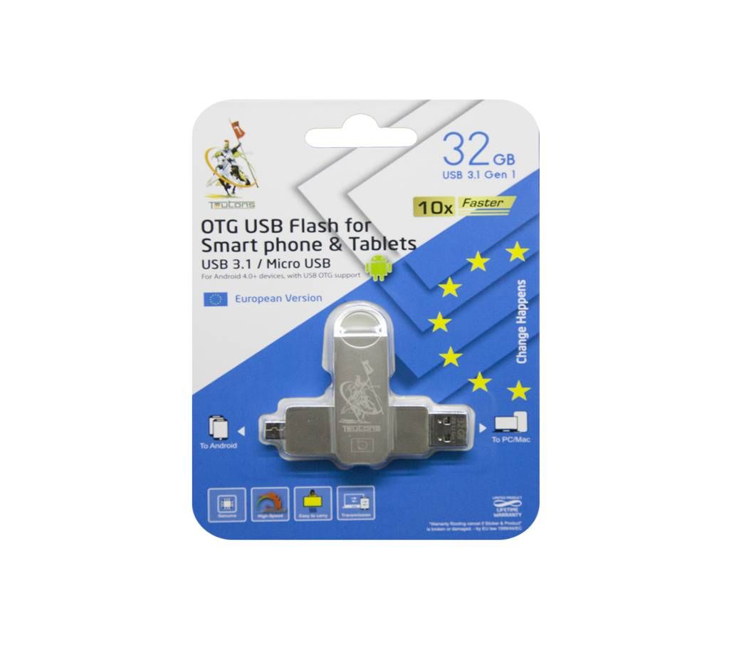 TEUTONS OTG USB Flash Drive 32 GB