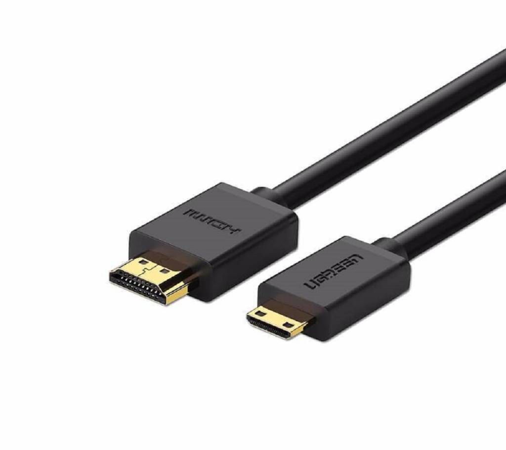 Mini HDMI TO HDMI cable full copper 19+1 1.4V  2M