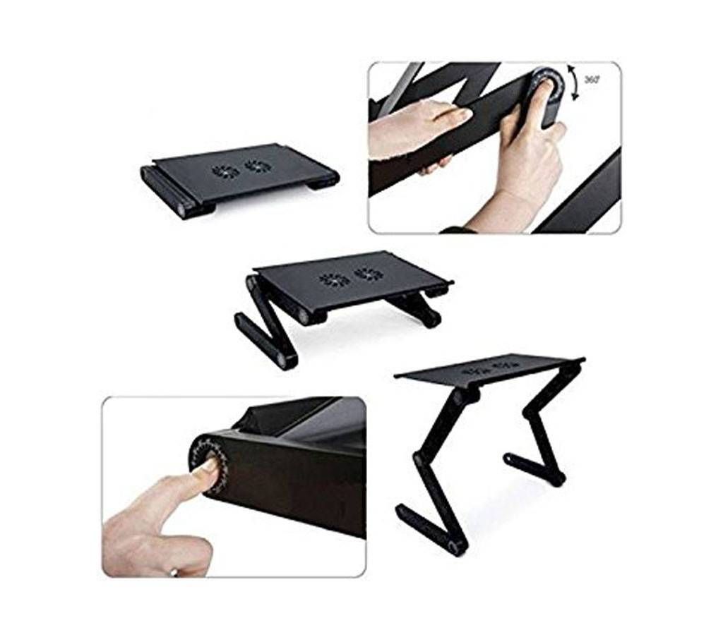 T6 Aluminum Lapdesk Mouse Board Pad Tablet Table