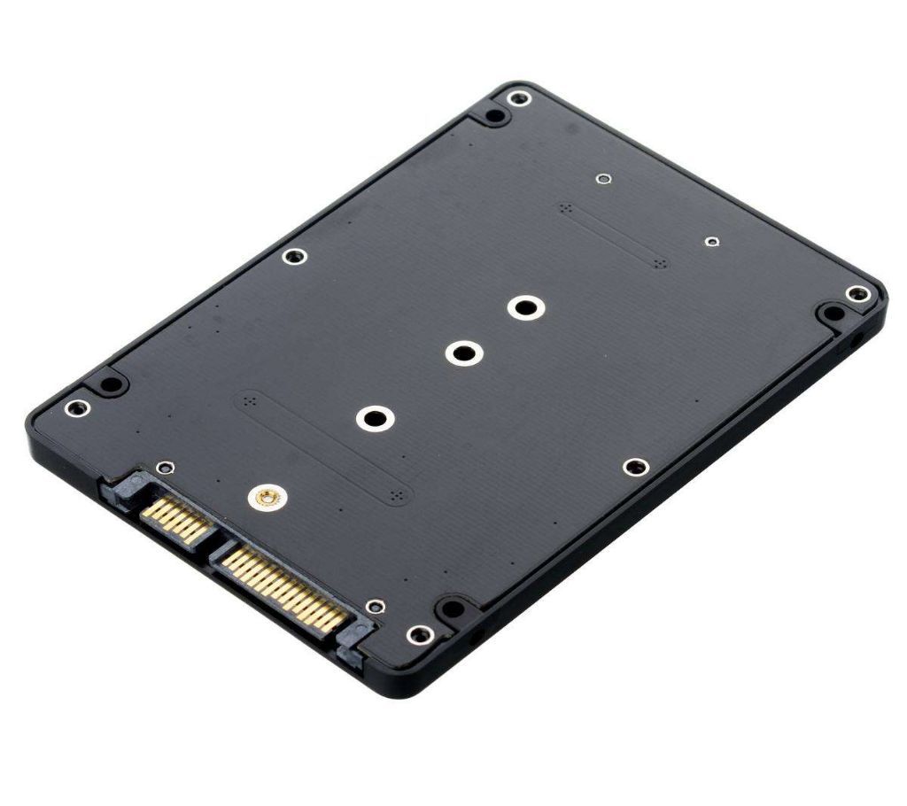Cwxuan M.2 NGFF(SATA3) SSD to 2.5 SATA 3.0 Adapter Card w/ 7mm Thickness - Black