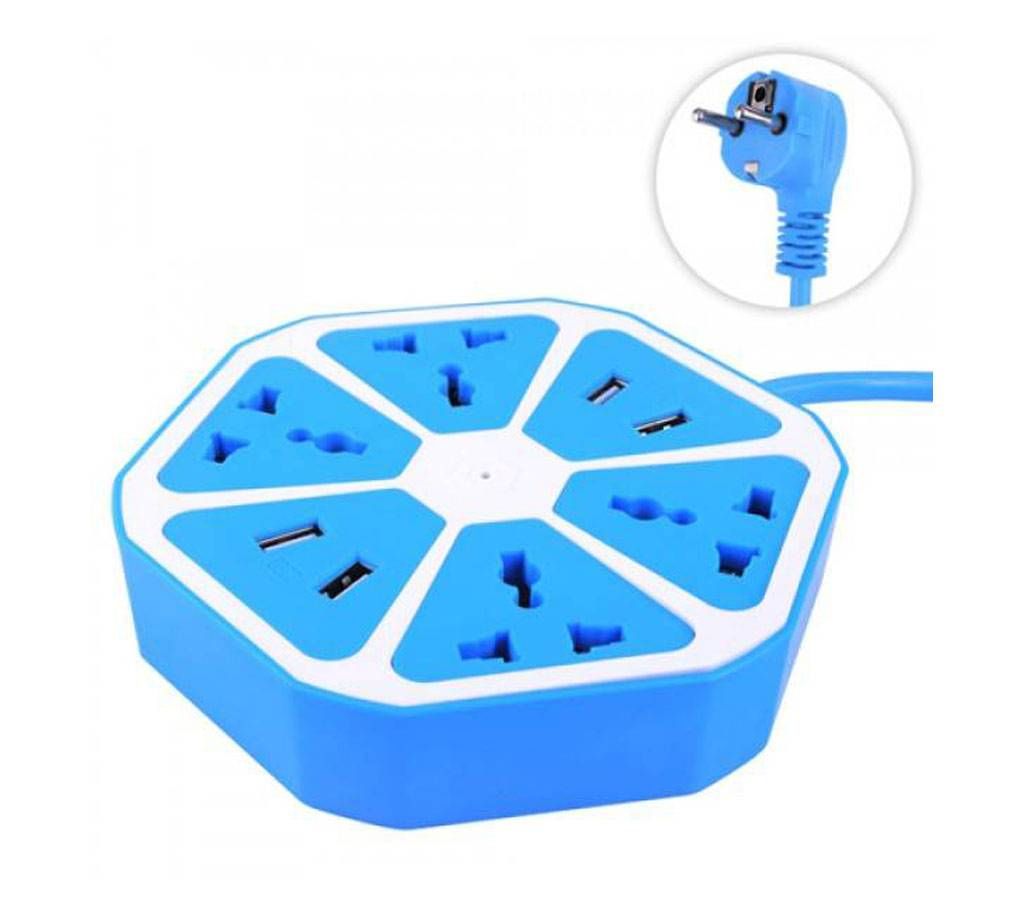 USB socket hexagon Multiplug
