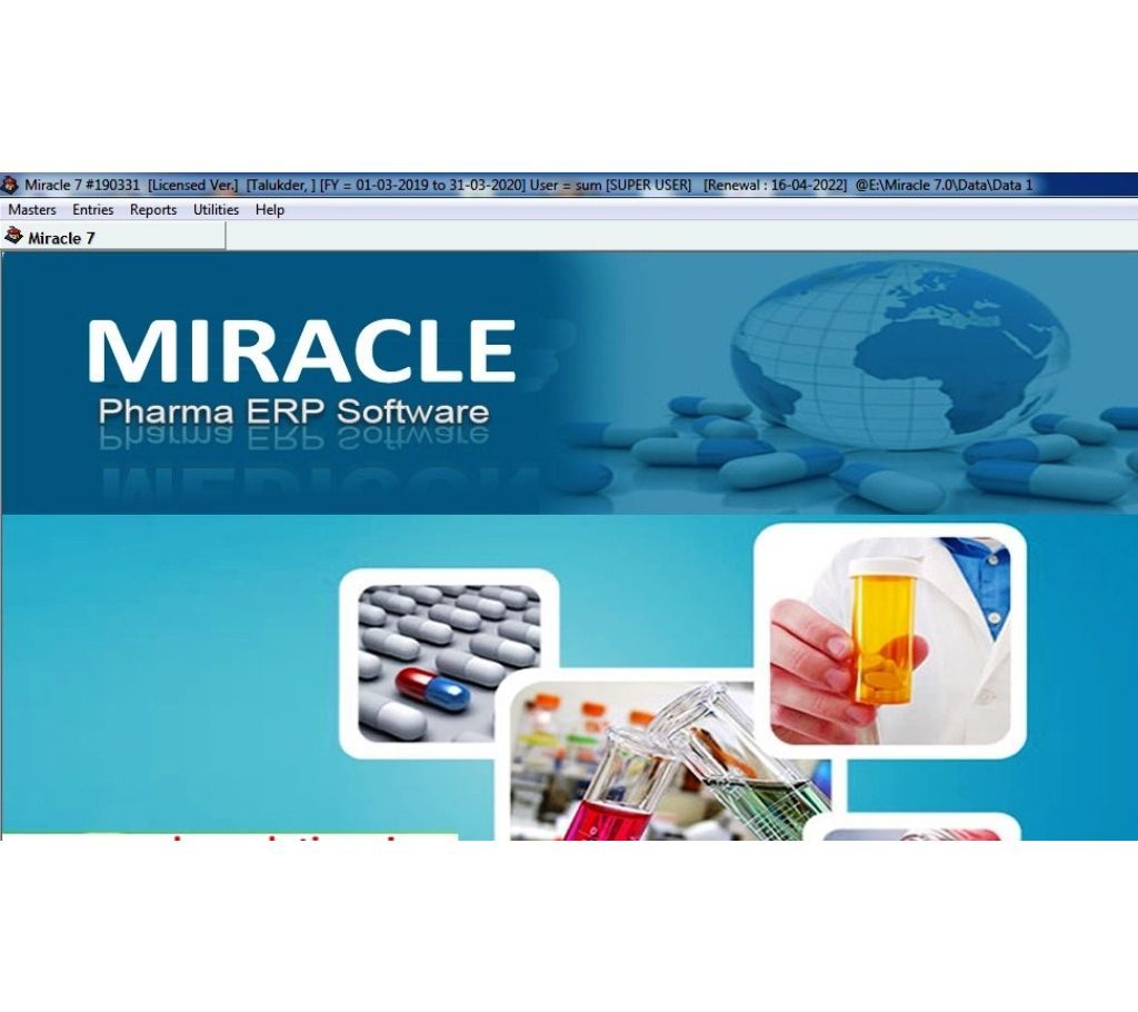Miracle Pharma ERP Software Lifetime