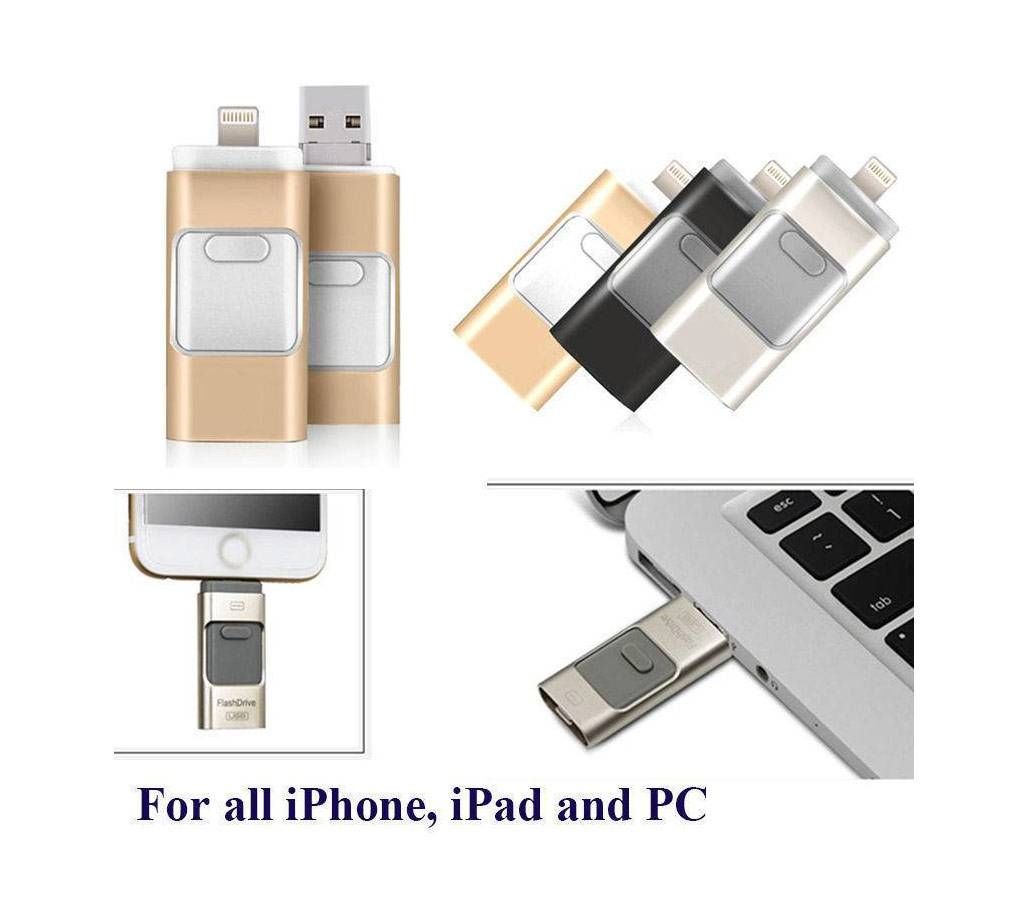 3 in 1 Pendrive for Iphone - 16 GB