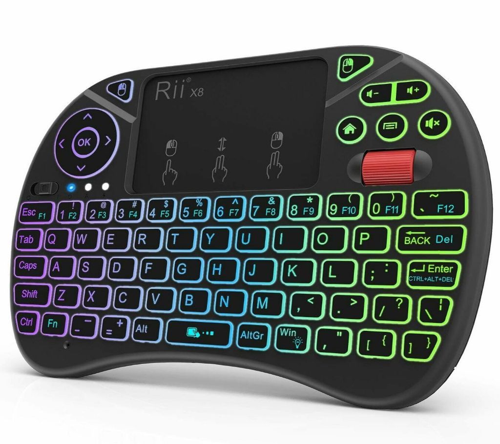 R11 X8 Mini wireless backlit keyboard with touchpad