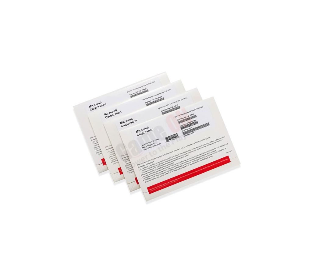 Microsoft Windows 10 Pro OEI 64-bit DVD (Box Product)