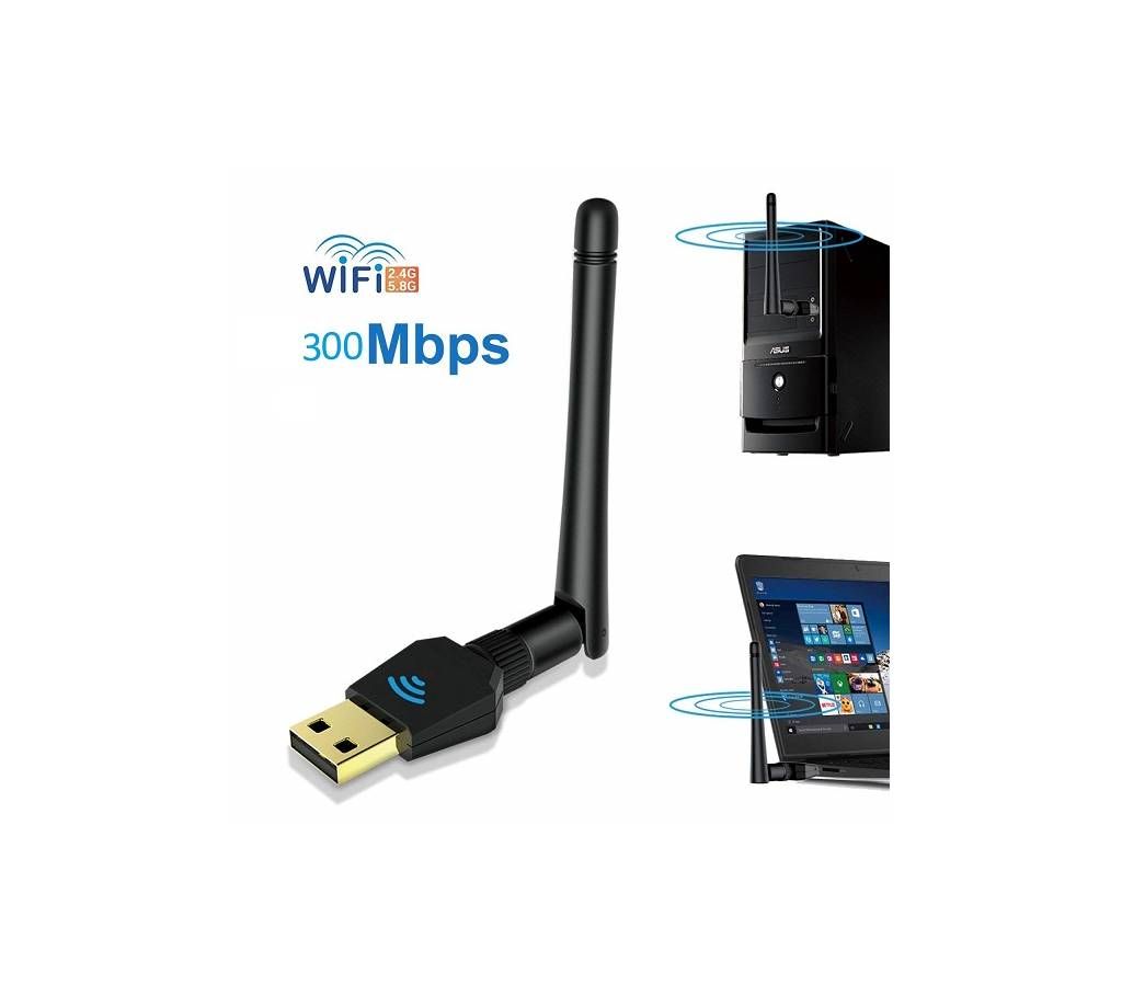 300M USB Wifi Dongle Wireless Network Adapter Antenna