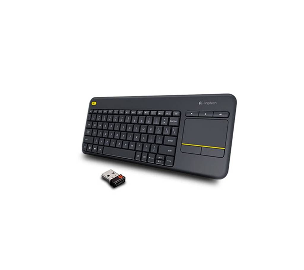 Logitech Wireless touch keyboard K400 with built-in multi-touch touchpad) Black