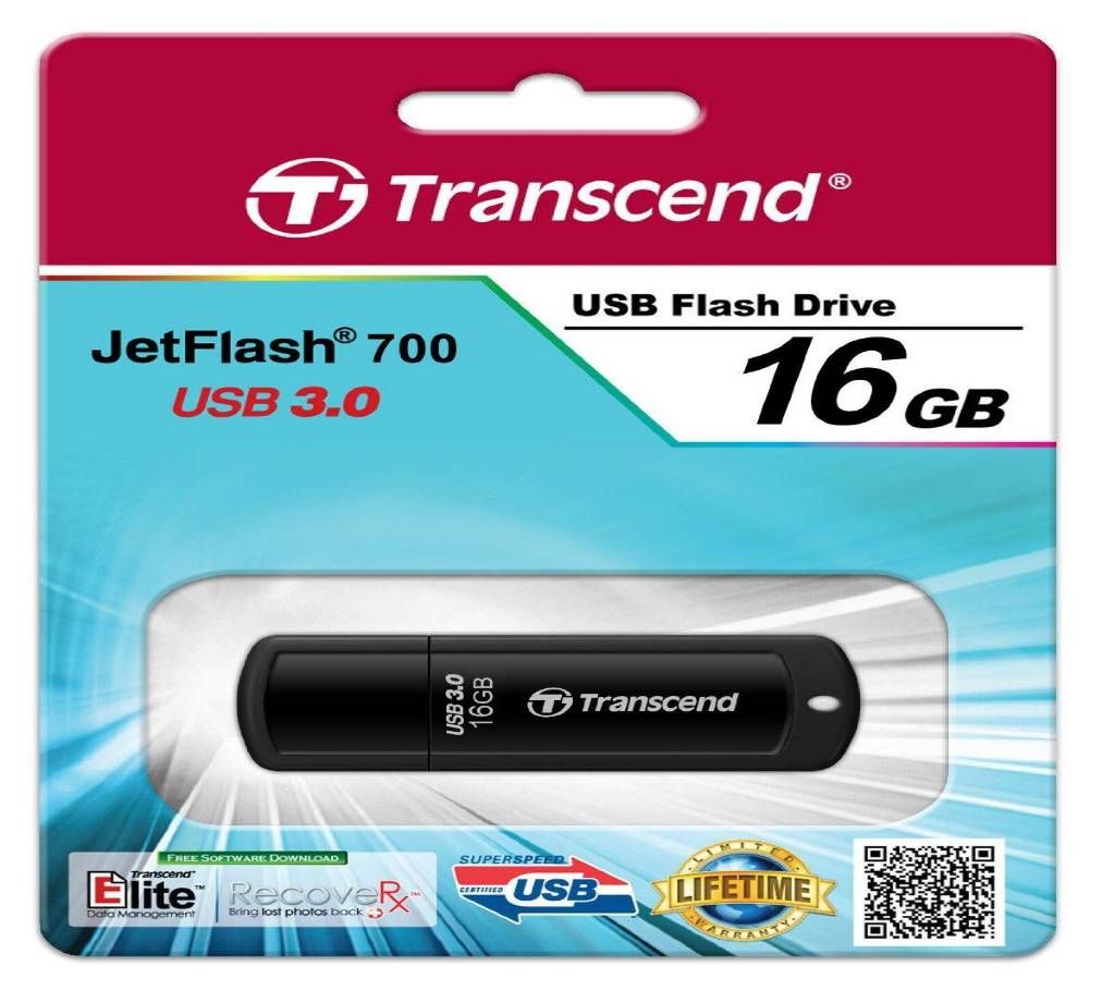 Transcend 16GB JetFlash 700 USB 3.0 Flash Drive