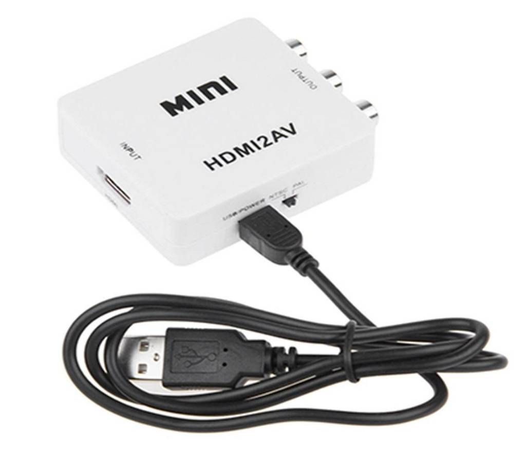 RCA Audio Video AV CVBS Adapter Converter For HDTV