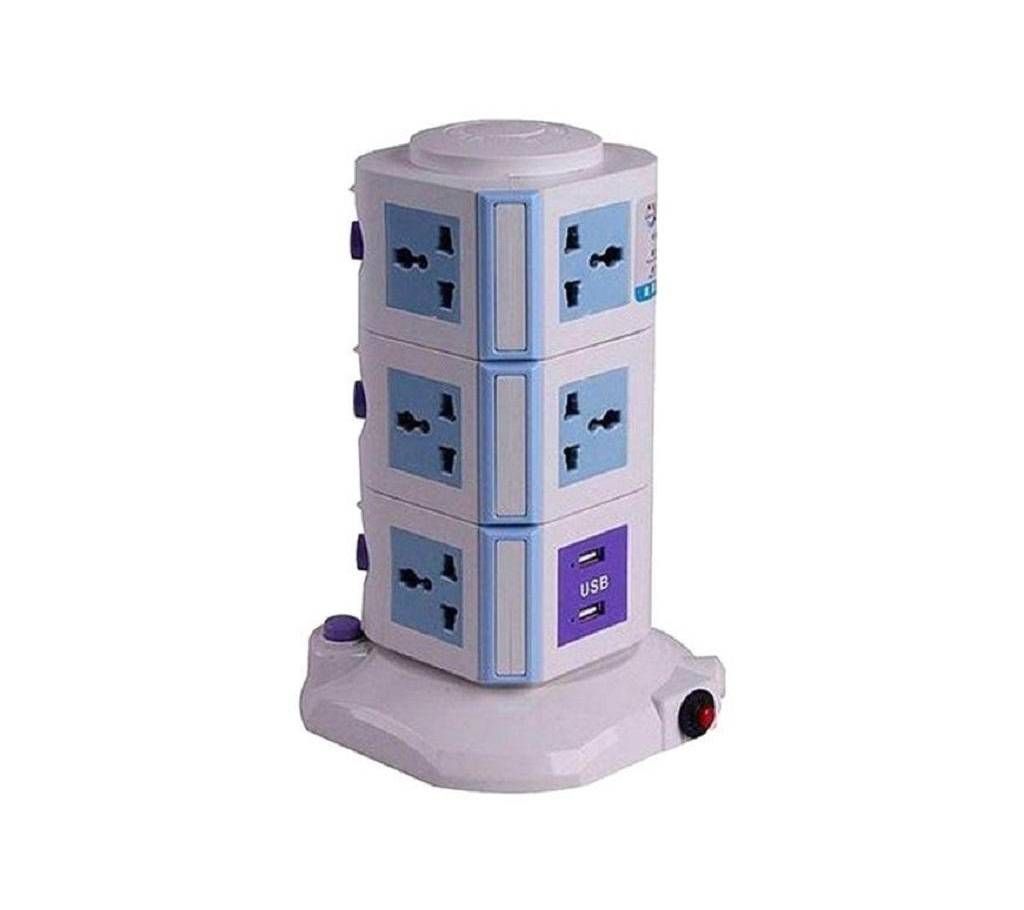 3-Level Multi-Plug Socket With USB Port