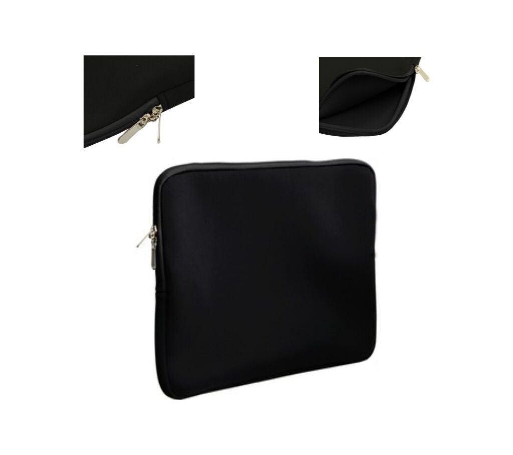 Laptop Pouch Bag with Zipper 15.6  Black