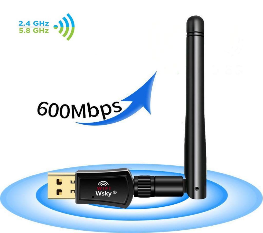 Wifi Receiver and Share 600Mbps PC - Black