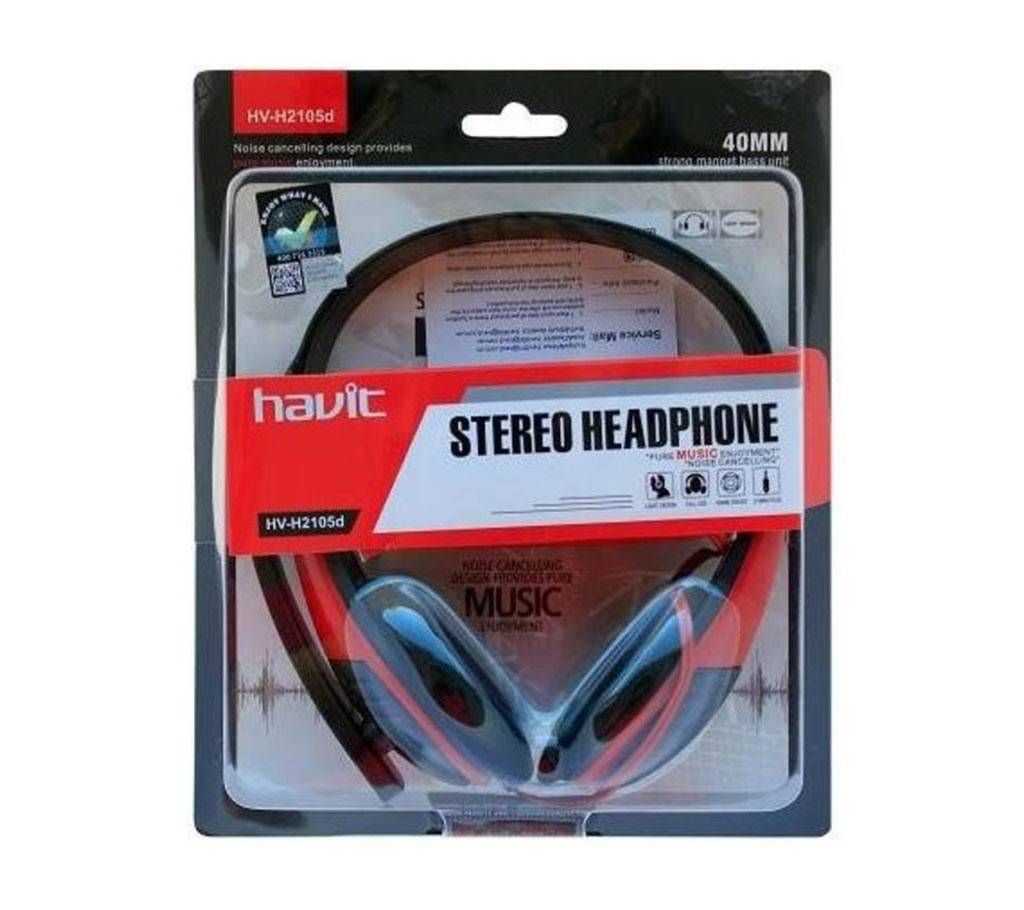 Havit HV-H2105D Headphones with Mic (Black/Red)