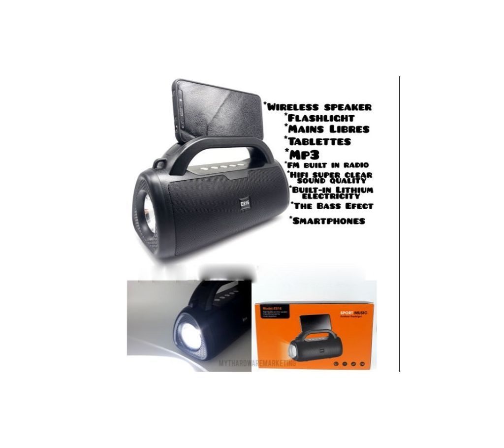 Sport Wireless Speaker E816 With Outdoor Flashlight