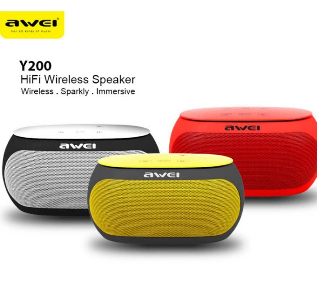 Awei Y200 HiFi Wireless Bluetooth Speaker- 1 pc 