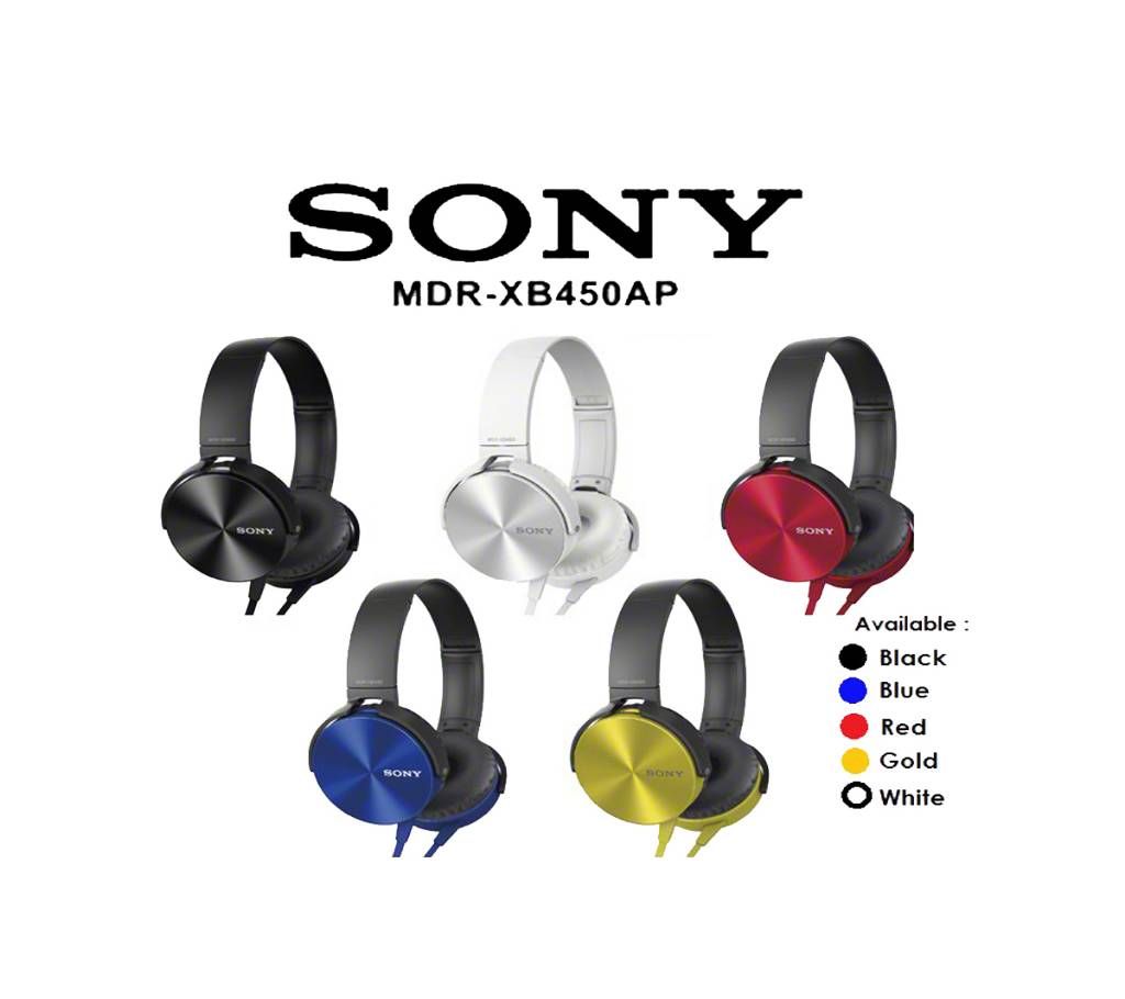 Sony EXTRA BASS Headphones MDR-XB450AP