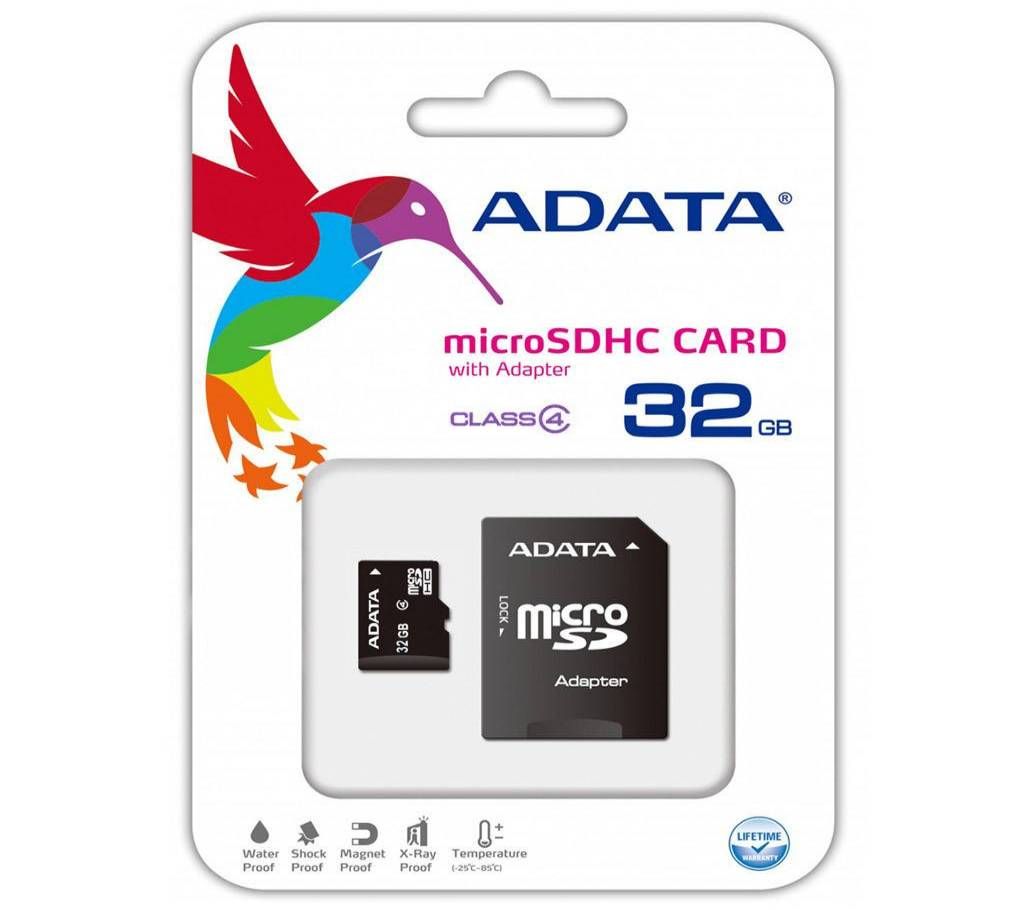 ADATA microSDHC Card with Adapter 32 GB Class