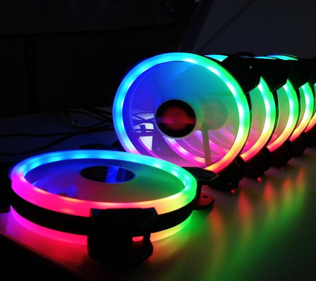 good price computer case LED cooling fan