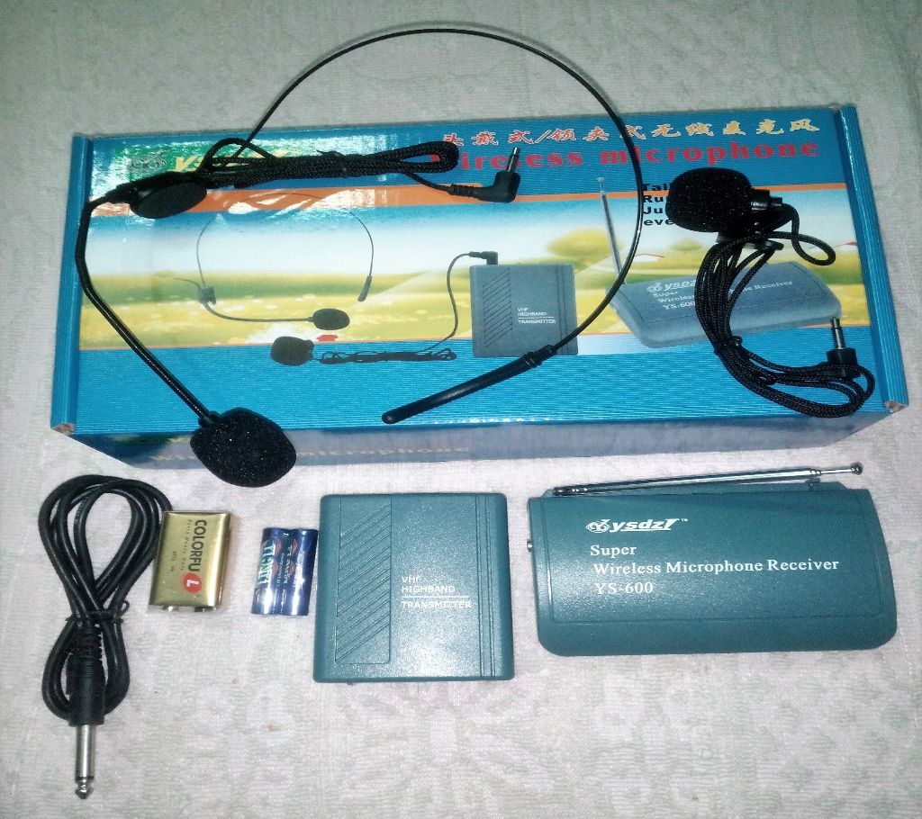 Wireless Microphone- Headset & Tie Clip Microphone