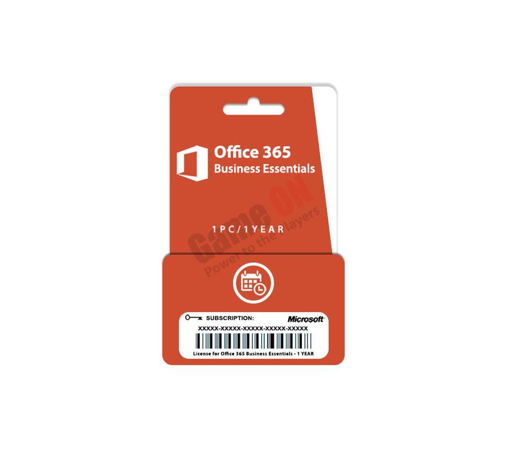Microsoft Office 365 Business Essentials (Digital Key) for 1 YEAR