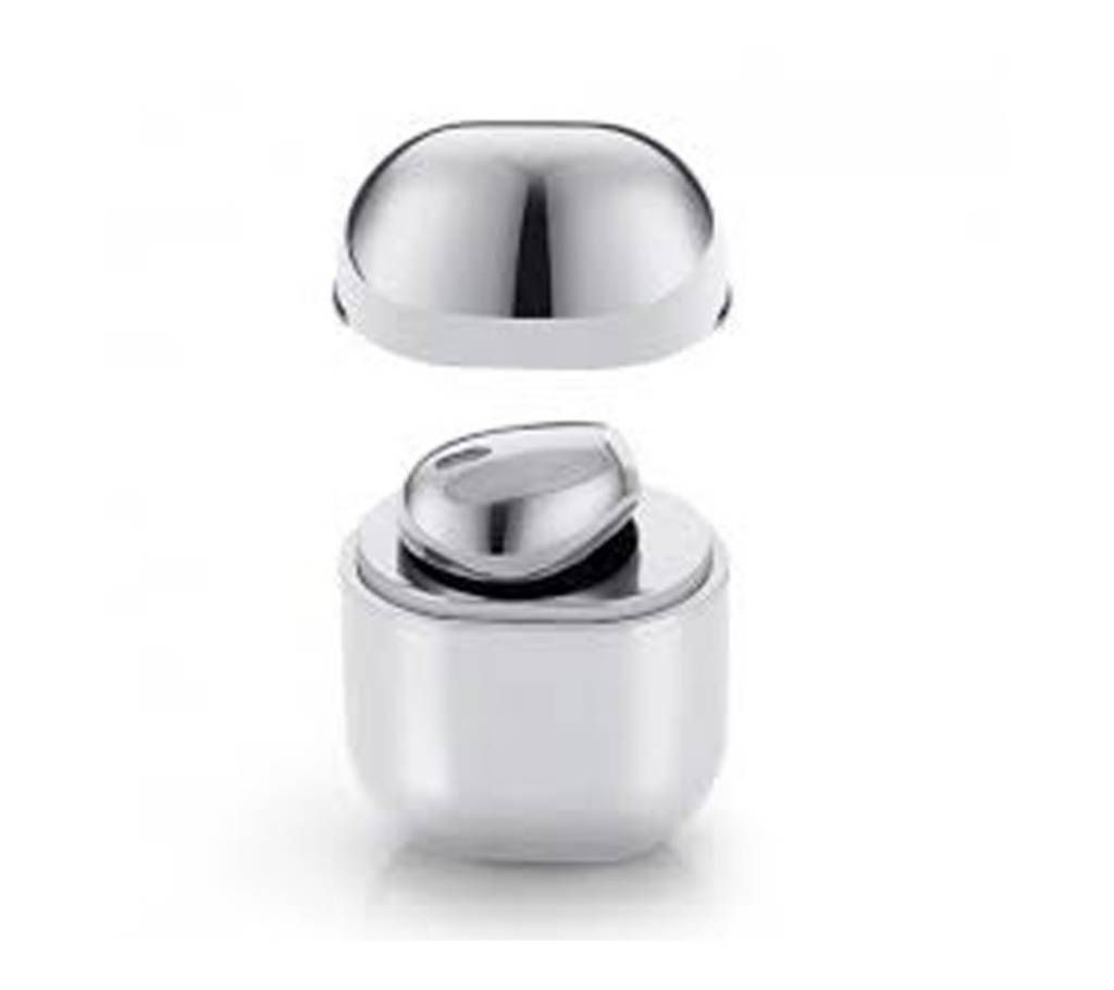 IP8 Silver Mini Wireless Bluetooth Earbud