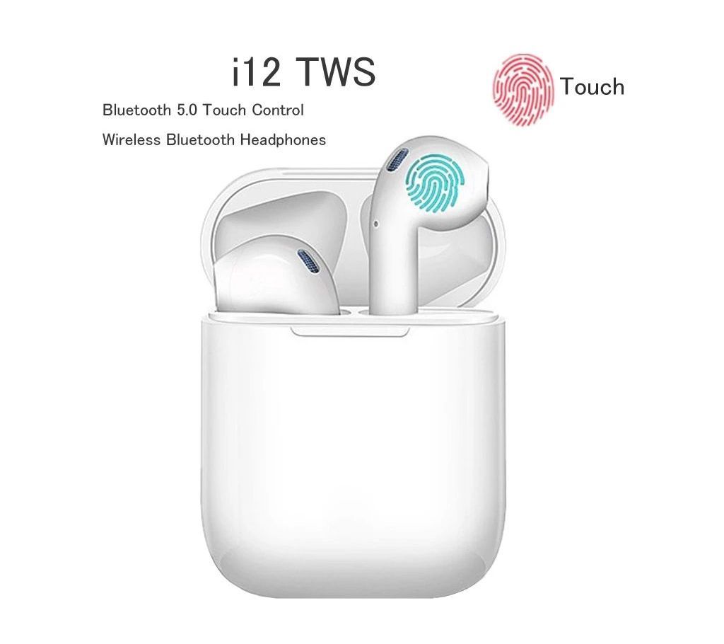 i12 TWS Wireless Earphones Touch Control Bluetooth 5.0 - AGF